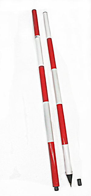 GSR Ranging Pole 2x1m Sections 20cm – Geodetic