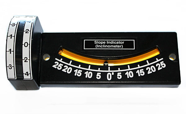 GSR Dual Axis 25-0-25°/  4°-0-4° Slope Indicator